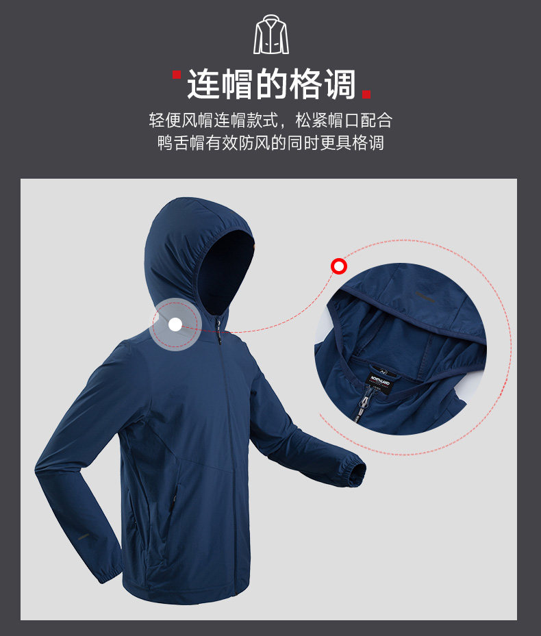 诺诗兰 男女款 阿尔金弹力外套 防晒防泼水 UPF50+ 图5