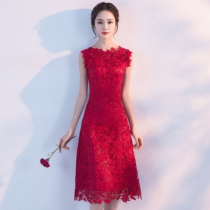 敬酒服新娘2018新款冬季中长款结婚订婚回门