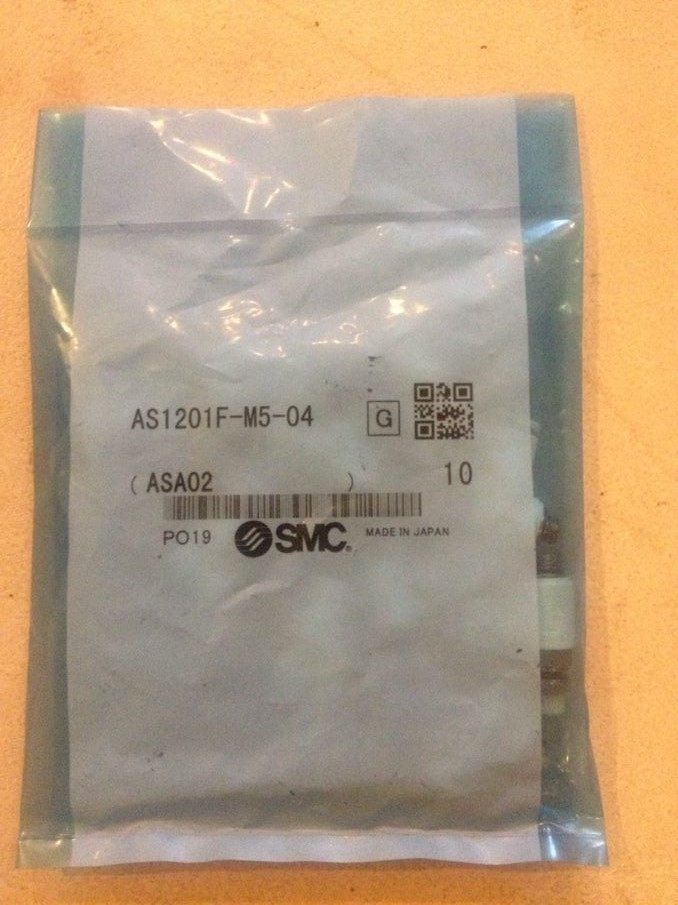 SMC pneumatic quick connector throttle valve speed control connector AS1201F-M5-04 trachea quick connector