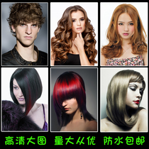 2021 New Men and women hairstyles picture barber shop poster poster poster poster poster poster pagglue advertising photo wall chart hanging picture