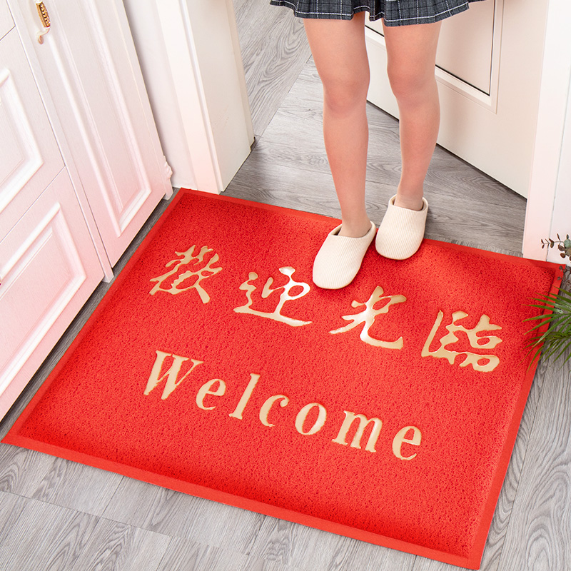Outside the doorway mattress welcomes the doormat inlet doordoor doorgate door door to commercial greeting anti-slip plastic carpet