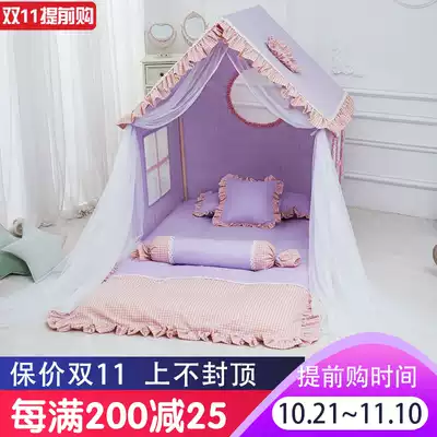 Children's tent indoor princess girl small palace home large sleeping game house dream bed artifact purple