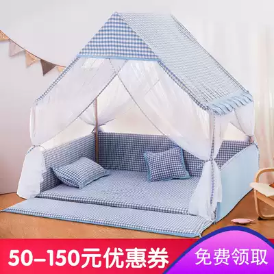 Children's game tent indoor boy toy house small house anti-mosquito baby climbing mat split bed mantle children fence