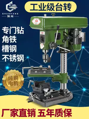 Shushang desktop drilling bed 16MM20MM stainless steel channel steel desktop drilling bed Industrial grade high-power 550W750W small milling bed