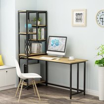 All-in-one desk bookcase combination computer desk with bookshelf small apartment home simple student corner corner retractable