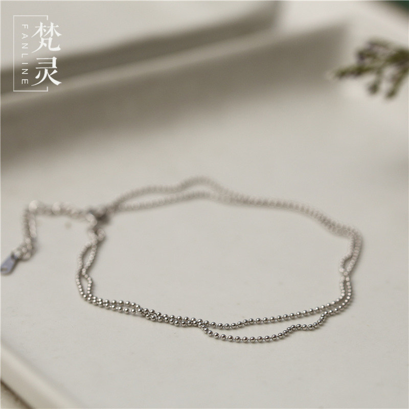 Bracelet de cheville Femme en Argenterie - Ref 3102764 Image 1