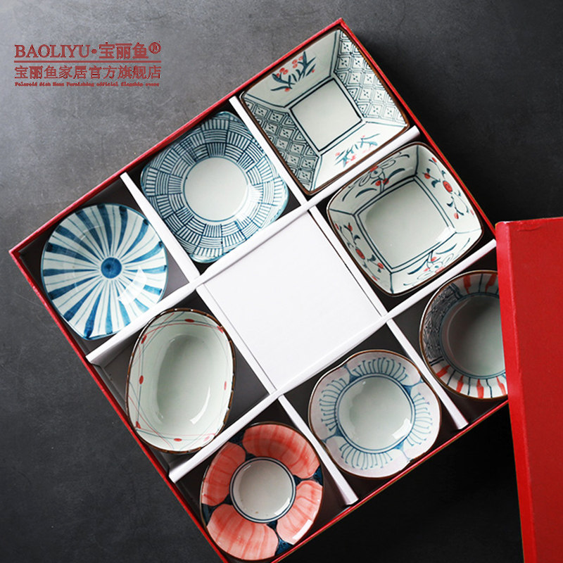 Japan-style Seasoned Saucepan Saucepan bowl Tao (customizable) Porcelain Profiled Saucer Cutlery Girlfriends Wedding Joe moved back to present