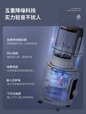 Комбайн 蓝宝分杯轻音破壁机家用加热全自动小型豆浆机研磨粉多功能料理机
