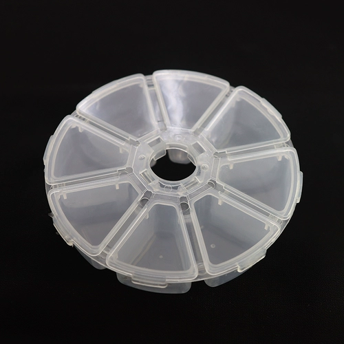 Прямоугольная прозрачная система хранения, пластиковый аксессуар, бусины из грецкого ореха, коробка для хранения