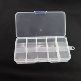 Прямоугольная прозрачная система хранения, пластиковый аксессуар, бусины из грецкого ореха, коробка для хранения