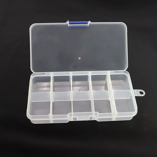 Прямоугольная прозрачная система хранения, пластиковый аксессуар, бусины из грецкого ореха, коробка для хранения