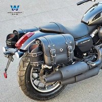 Muscle Car Wolf Применимый Qianjiang Glitter 300 Сумка пограничной сумки боковой пакет ретро -боковая коробка модифицированная водонепроницаем