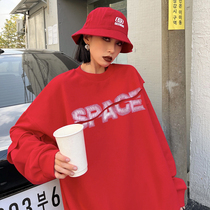 How to design Sensory Alphabet Weaters 2022 Spring new loose street Chauded lovers blouses