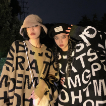 How To Foam New Hip-hop Full Print Letters Sweater Womens Autumn Winter Easy Tide Card Design Sensation Little Crowdlovers Stitch Cardigan