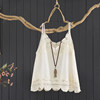 Tie-dye lace embroidered vest women's vest