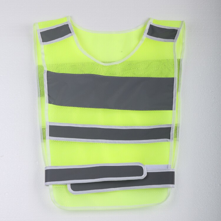 Antifreeze yellow green mesh gray reflective strip vest traffic car annual inspection sanitation construction counselor safety vest
