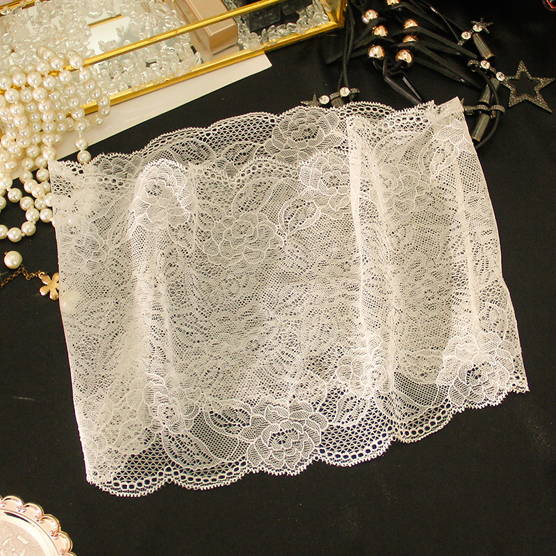 Thin Lace One-Piece Strapless Tube Top Anti-Exposure Women's Summer Single-Layer Hollow Breathable Off-Shoulder Base Layer Wrap Top