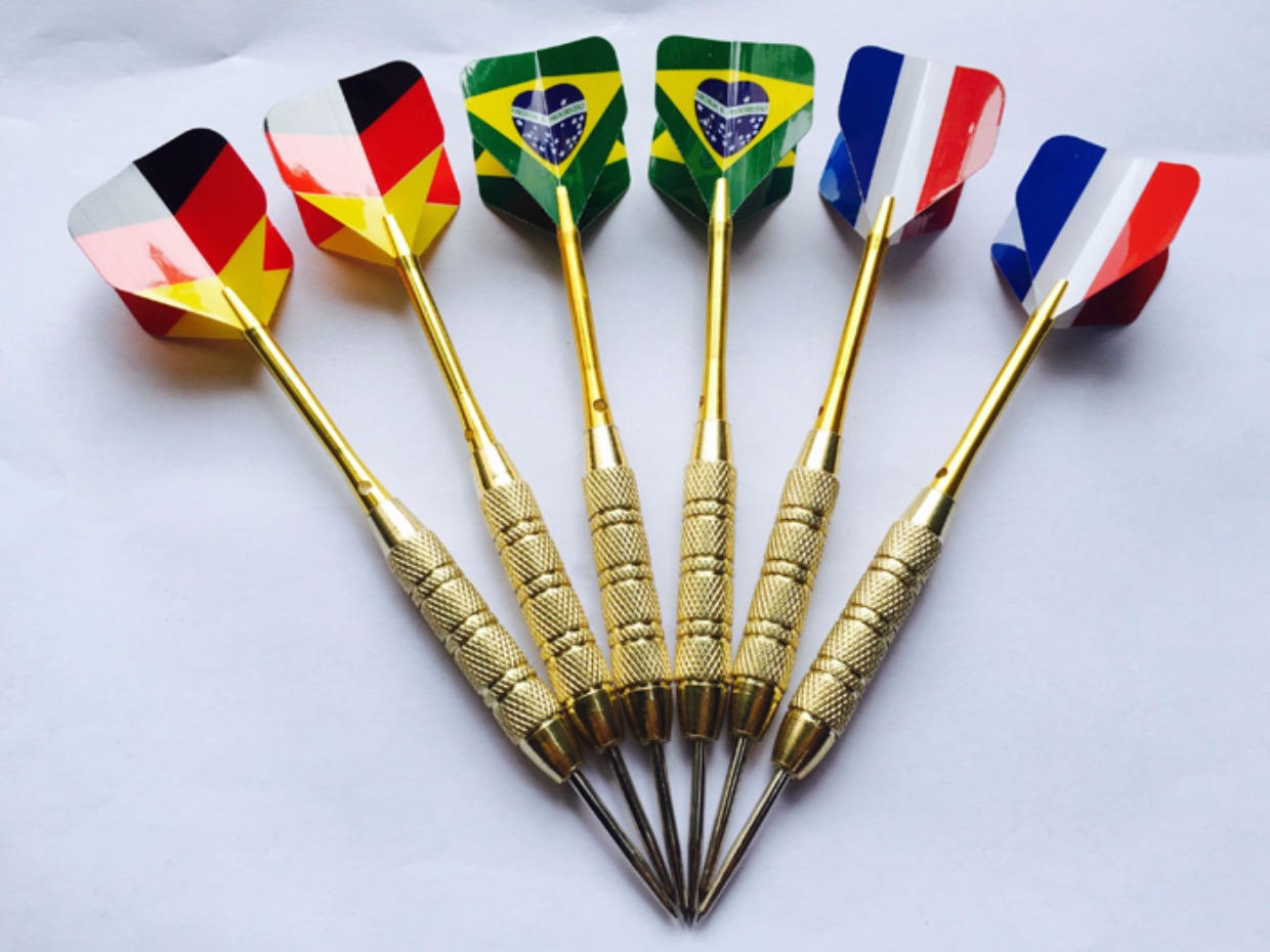 Chất lượng cao 25 ​​g 6 vàng cục nhôm Thanh kim loại đầy đủ kim phi tiêu Kim bay chuyên nghiệp - Darts / Table football / Giải trí trong nhà phi tiêu phóng