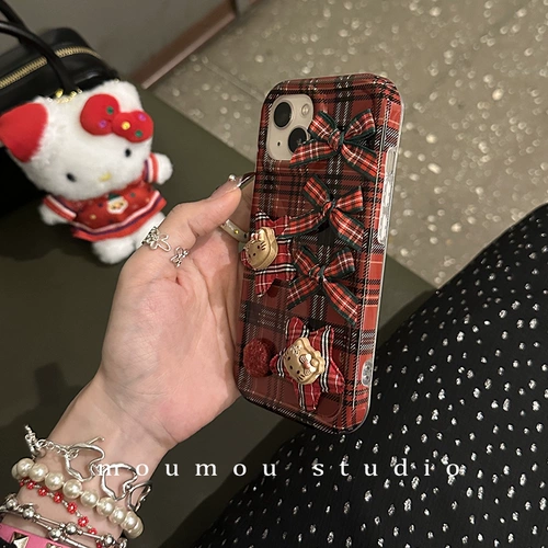 Apple, совместимый iPhone 15 с бантиком, чехол для телефона, милый защитный чехол, японские и корейские, iphone, 14promax, 11