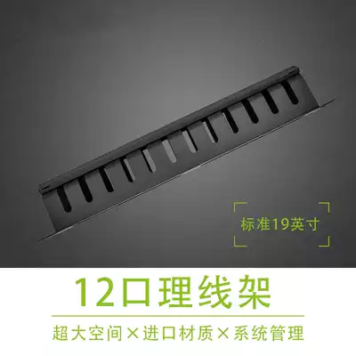 Thick type 1 2MM Apric wire rack AMP wire rack 19 inch 24-port cabinet wire rack combined with wire organizer