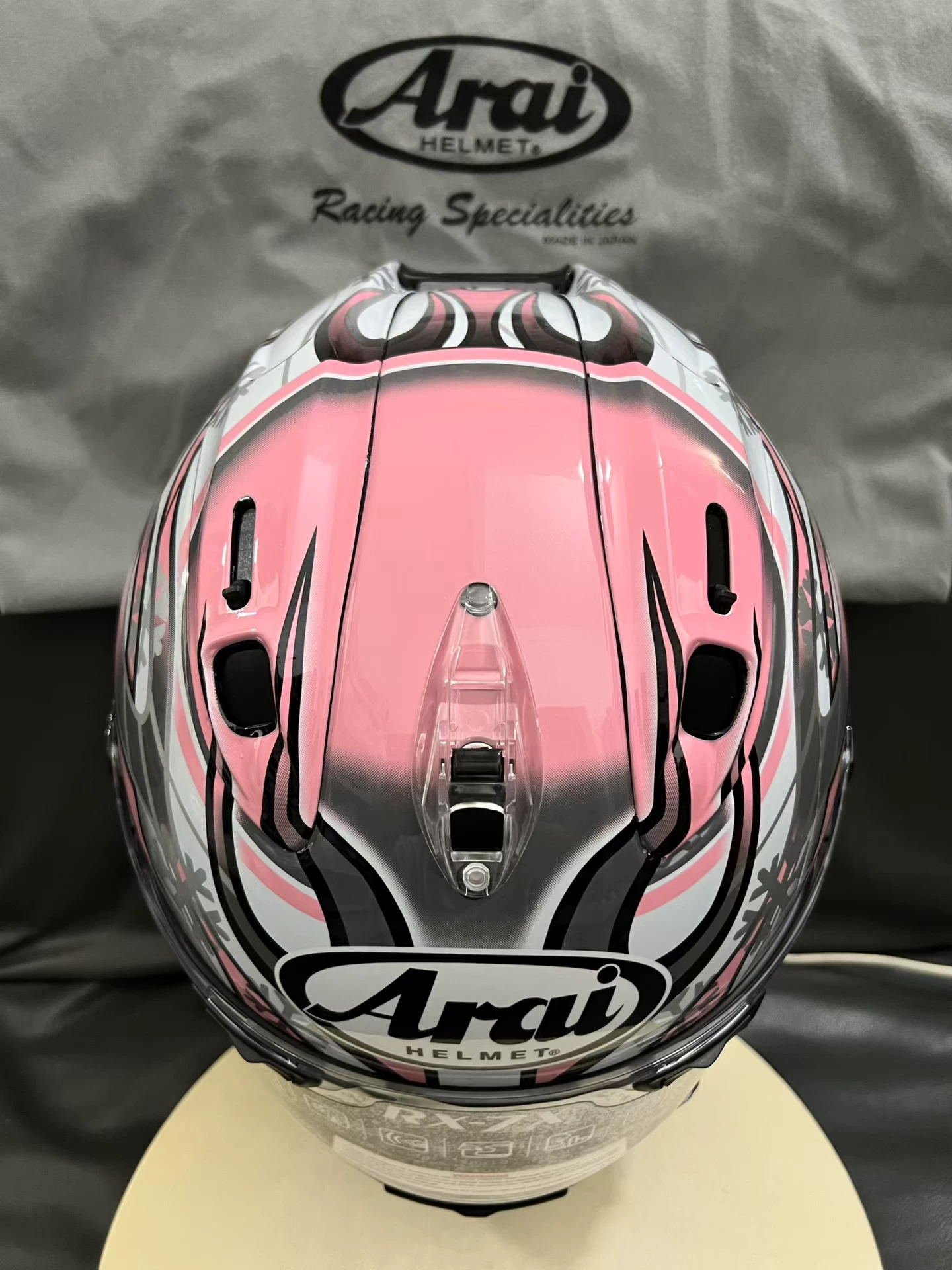 Шапка мотоциклетная Arai Rx7x Pink Fong для мужчин и женщин, универсальная на все сезоны