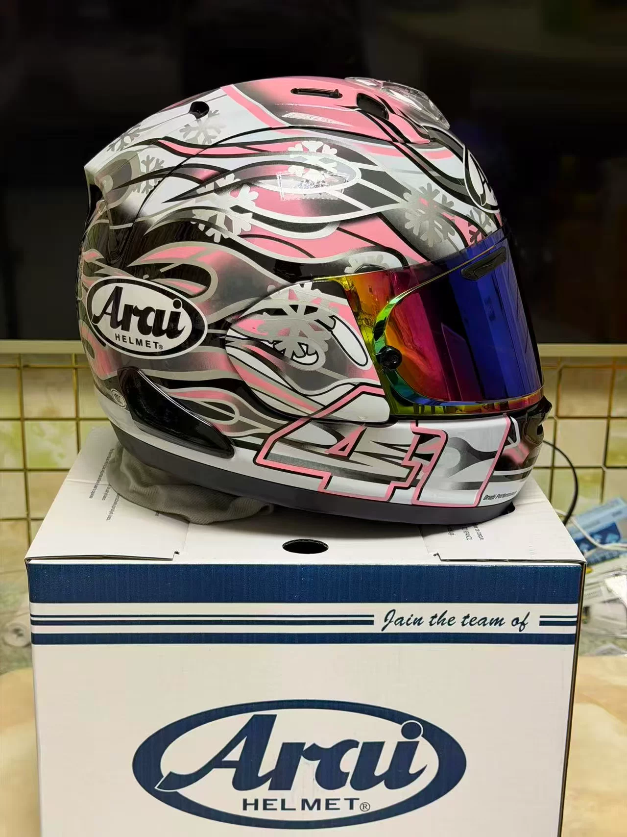 Шлем для мотоциклистов Arai Rx7x Pink Fong He Trip, безопасность, мужской и женский, универсальный для всех сезонов