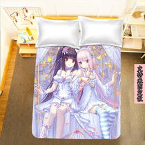 DIY猫娘乐园巧克力 香子兰学生床单被套枕套来图定做动漫周边床品