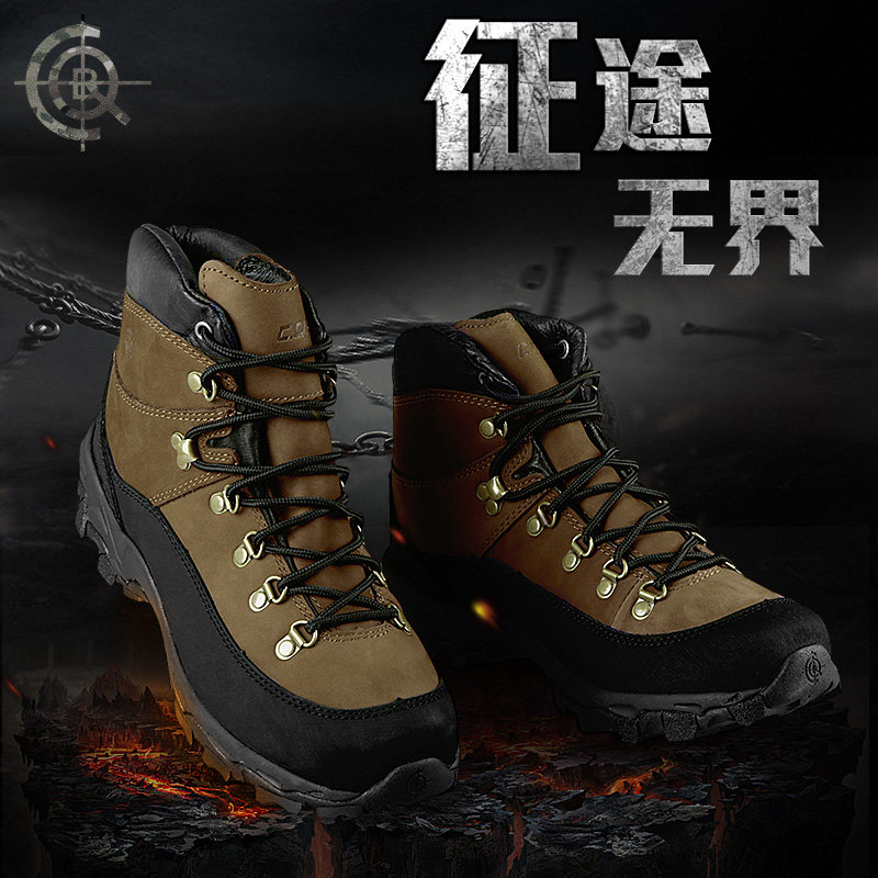 cqb mid-tube desert boots winter warm and wear-resistant 43513 thickened combat boots leather waterproof tactical boots men