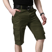CQB players Born to camouflak mens sports outdoor climbing riding casual mid-pants mens shorts 5-minute pants
