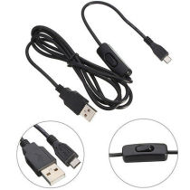 Raspberry Pi micro USB interface power cord with switch high quality Android charging cable