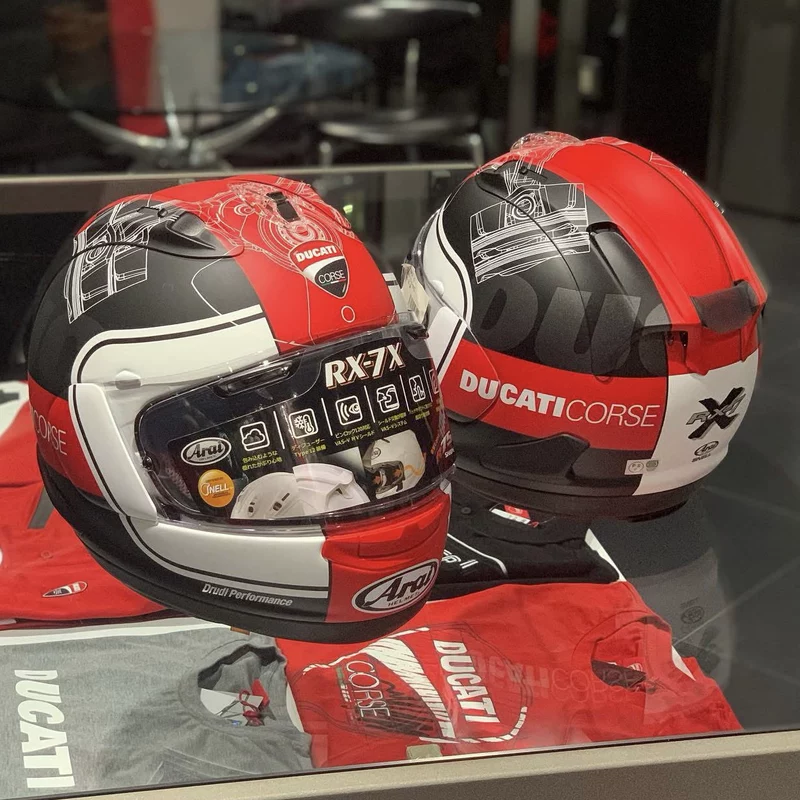 Шлем ARAI RX7X Ducati Corse V3 V5 V6 V7 V8 SRC полный шлем и полушлем