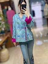 Consult customer service for price details. Shopping mall counter original design silk fragrant cloud yarn Chinese style womens clothing temperament