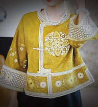Consult customer service for price details. Shopping mall counter original design silk fragrant cloud yarn Chinese style womens clothing temperament
