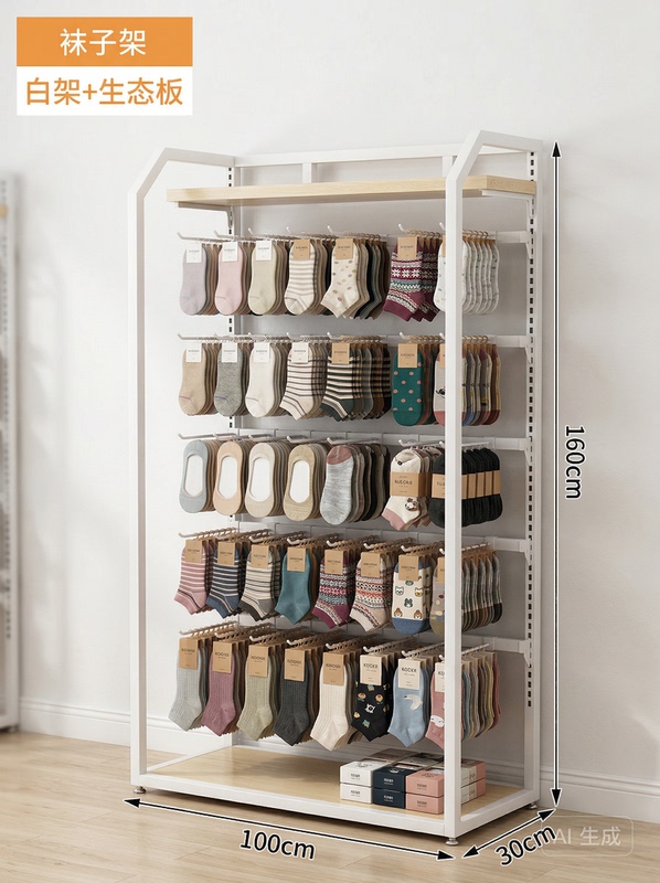 Wall-Mounted Sock Rack, Multi-Layer Rack for Adult Socks, Children's Sock Rack, Single-Sided Men's Underwear Box Organizer, Adjustable Display Rack Wall-Mounted Sock Rack, Multi-Layer Rack for Adult Socks, Children's Sock Rack, Single-Sided Men's Underwear Box Organizer, Adjustable Display Rack