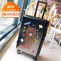 Hàn quốc phiên bản của chống trầy xước xe đẩy va li cá nhân hoá tùy chỉnh gấu Nâu hành lý phổ wheel sinh viên hộp mật khẩu 20-inch các loại vali kéo 