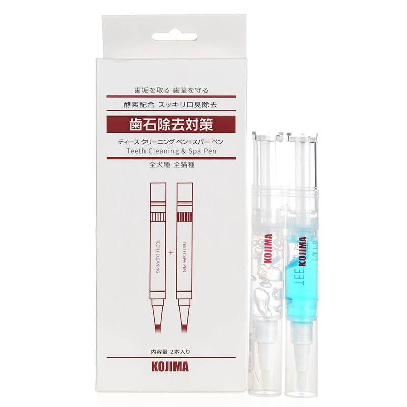 Bút mọc răng KOJIMA Pet Beauty Tooth Pen Set tẩy vôi răng và thìa làm sạch răng miệng và khử sạch hơi thở cho mèo - Cat / Dog Beauty & Cleaning Supplies