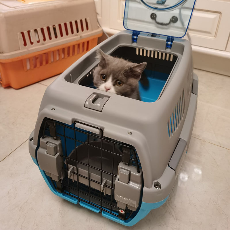 Cat air box portable cat box portable aircraft consignment box pet air box Air China transport box cat cage