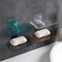 Creative crystal drain soap box Wall-suction soap holder Toilet creative soap holder Soap holder soap box