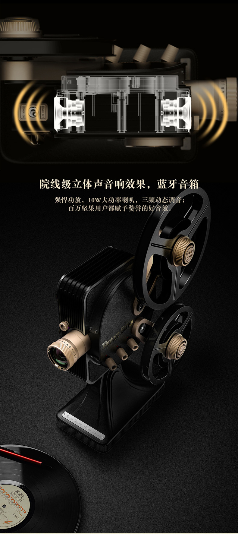 Máy chiếu JmGo nut 1895 không dây wifi HD 1080P máy chiếu retro thông minh 3D điện thoại di động treo tường cực rõ màn hình TV rạp hát tại nhà - Máy chiếu