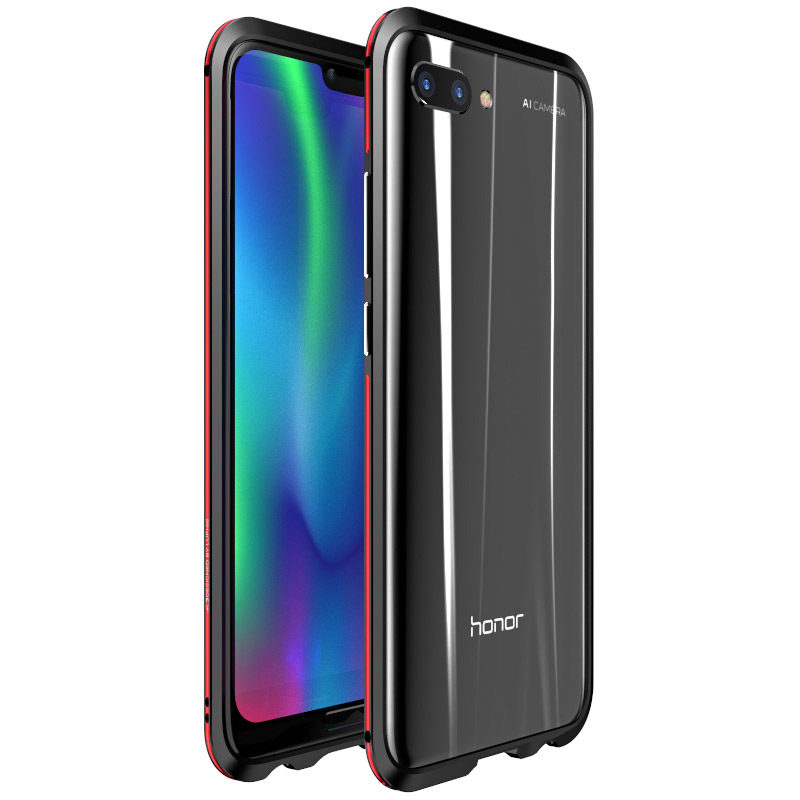 Luphie Bicolor Blade Sword Slim Light Aluminum Bumper Metal Shell Case for Huawei Honor 10