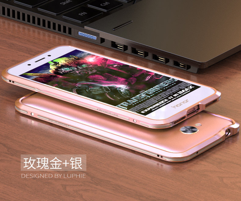 Luphie Bicolor Blade Sword Slim Light Aluminum Bumper Metal Shell Case for Huawei Honor 6A