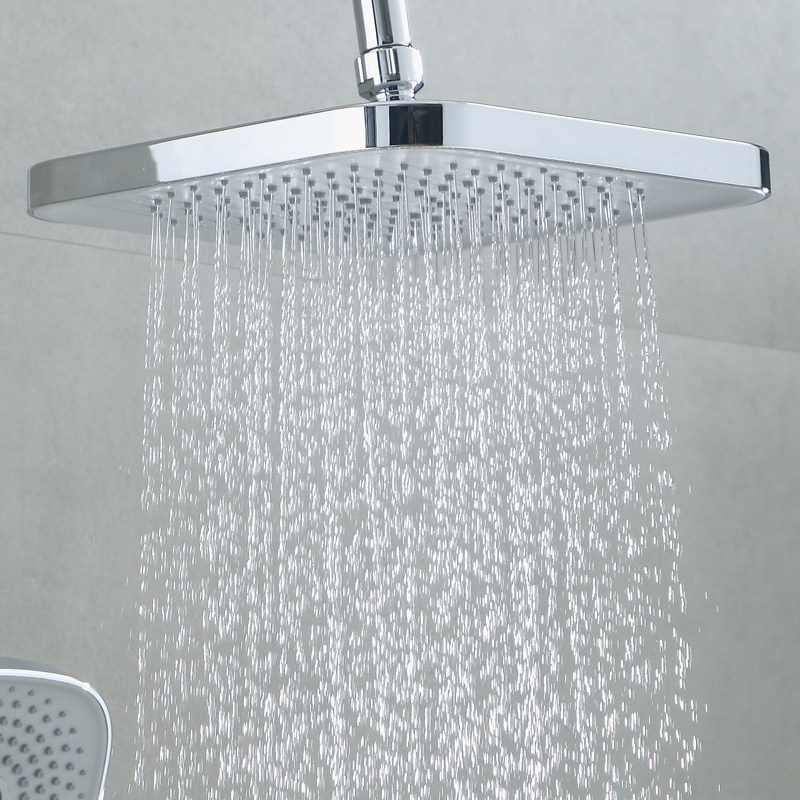 Bathroom Shower with Large Sprinkler Head Square Black Spray Accessories Shower Top Spray Single Head