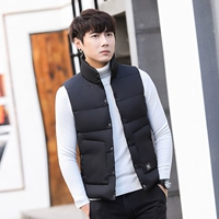 Mùa thu đông 2018 mặc mới cho nam xu hướng cotton giản dị áo vest chính thức size lớn phiên bản Hàn Quốc của vest dày áo khoác vest nam hàn quốc