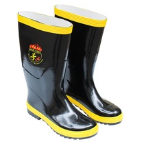 97 Fire boots fire shoes fire fighting boots firefighters training rescue shoes anti-smashing and anti-puncture protective shoes