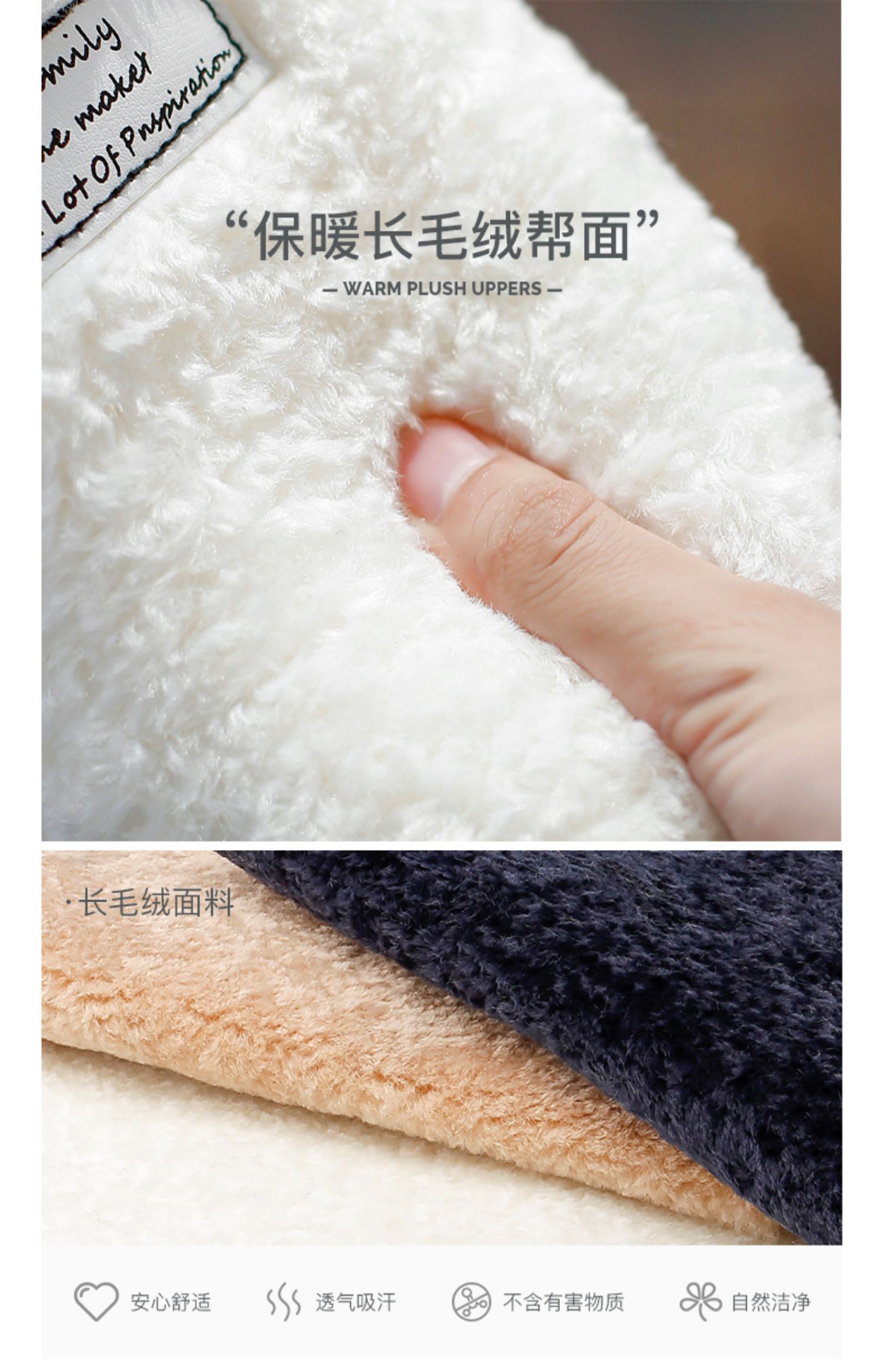 Dép cotton nữ mùa đông trong nhà giày mùa đông cặp vợ chồng nhà dễ thương dép dép nhà nam giày ấm - Trang chủ dép nhà tắm