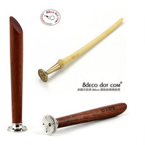 2 pieces 8deco metal hollow flower anti-flameout pipe accessories portable bamboo Rosewood pipe press Rod