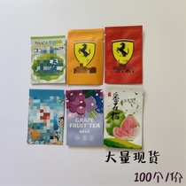 New 6*10 guava aluminum foil packaging bag cartoon grape fruit tea packaging bag supports customized printing logo