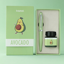 Avocado pen Student special pen Cute girl gift prize souvenir gift color ink blotting