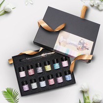 Mikamo Randi ink set pen ink gift box does not block pen fine pen available high color ink