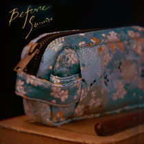 Brocade pen bag literary retro style pen bag large capacity junior high school student stationery bag girl zipper storage bag